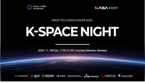 Official Poster of K-Space Night at Space Tech Expo Europe 2025