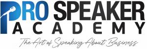 Pro Speaker Academy logo for the organization led by keynote speaker Dr. Dennis Cummins.
