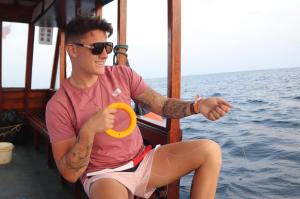 Sunset fishing at the resort