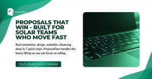 ProposalFlow by Sunbase: intelligent solar design platform creating professional proposals in minutes.