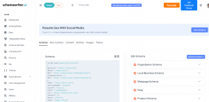 Overview of schema markup editor in schemawriter