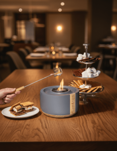 Enjoy table-top fire s’mores