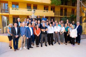Attendees of the inaugural Strategy 40 Workshop™ gather outside the Hilton Phoenix Tapatio Cliffs Resort after two days of clarity, collaboration, and transformative growth.