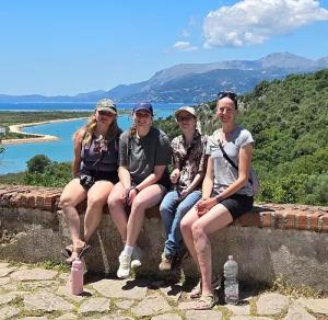 Bella Perdue ’28, Alyssa O'Quinn ’26, Arin Armistead ’25, and Dr. Erin Pitt explore Albania as a part of their journey.