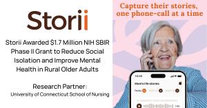 Storii - Record life stories over phone calls - NIH Grant Award
