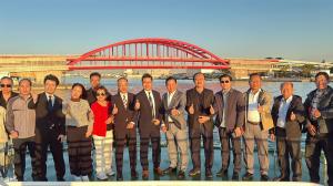 Leaders of Dongtam Group and Long An International Port during a site visit at Port of Kobe.