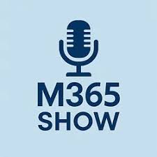 Logo of the M365 Show Podcast featuring a blue microphone icon above the text “M365 Show.”