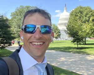 Eric in front of the Capitol
