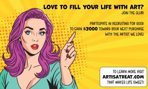 Participate in Recruiting for Good's referral program to earn $3000 toward any Jay Brockman Painting www.ArtisaTreat.com That Makes Life Sweet!