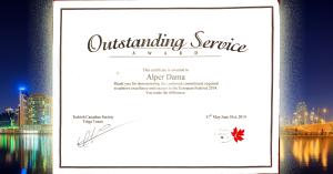 Outstanding Service Award Alper Dama