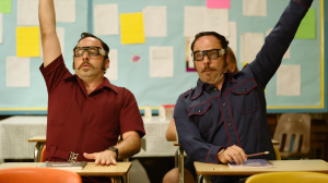 George Psarras as Glenn Gratton and Paul Psarras as Ben Gratton or "The Twins" in the film "Tapawingo," directed by Dylan K. Narang, streaming on December 2, 2025, across all major TVOD platforms including Apple TV, Prime Video, and Vudu