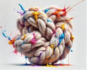 Thread of Memory 130x162cm Acrylic Painting on canvas (2025) (Photo credit: Sung Min Jang)