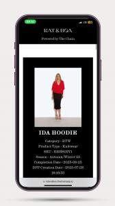 A Digital Product Passport for one of Rat and Boa's Product