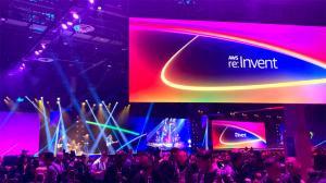 AWS re:Invent conference at Caesar’s Forum in Las Vegas showcases local Las Vegas rental staging manufacturer and supplier Smartstage