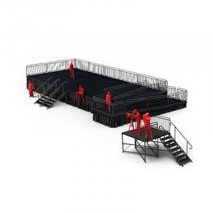 Smarstage provides portable modular, customizable, reconfigurable ADA-compliant ramp and stair solutions