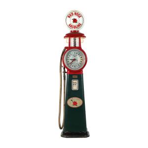 Canadian Eco Model 160 “Clock Face” Red Rose gasoline pump, a remarkable survivor of a Model 160 "clock face" gas dispenser with a glowing dial. Estimate: CA$25,000-$35,000.