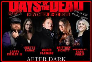 The following will be attending the paranormal panel at Days of the dead Chicago on Fri Nov 21-Sunday 23rd.