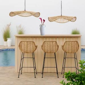Outdoor rattan light for modern terraces in Dubai