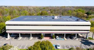 Exterior view of 100 Davidson Avenue, a Class A office building in Somerset NJ