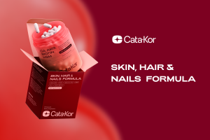 A product image of the Cata-Kor CA AKG Skin, Hair & Nails Formula