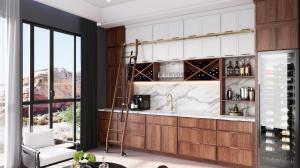 Oslo Walnut Cabinets