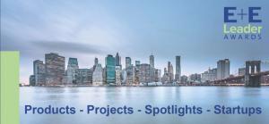 Banner with cityscape background featuring the Environment+Energy Leader Awards 2026 logo and categories: Product, Project, Spotlight, and Startup.