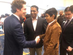 Joel Osteen with Kennedy