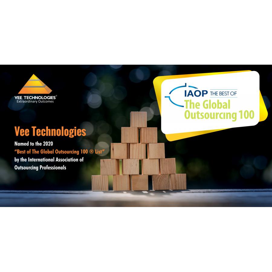 Vee Technologies Named to the 2020 Global Outsourcing 100® List by IAOP