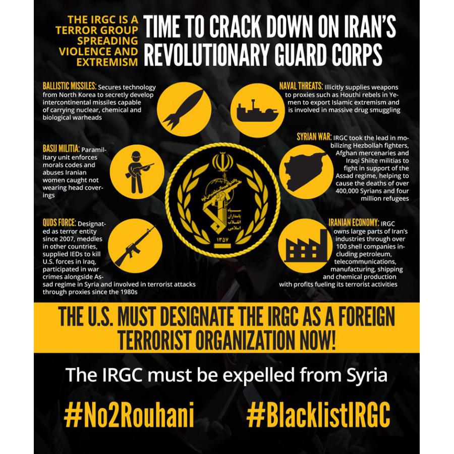 Classify Iran’s IRGC as well as Ministry of Intelligence and Security